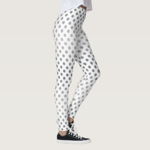 Silver Gradient Polka Dots van Shirley Taylor Leggings