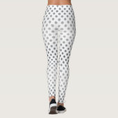 Silver Gradient Polka Dots van Shirley Taylor Leggings (Achterkant)