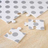 Silver Gradient Polka Dots van Shirley Taylor Legpuzzel (Zijkant)