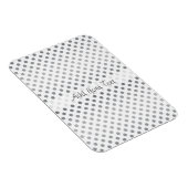Silver Gradient Polka Dots van Shirley Taylor Magneet (Rechterzijde)