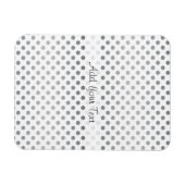 Silver Gradient Polka Dots van Shirley Taylor Magneet (Horizontaal)