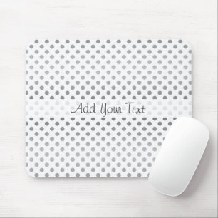 Silver Gradient Polka Dots van Shirley Taylor Muismat