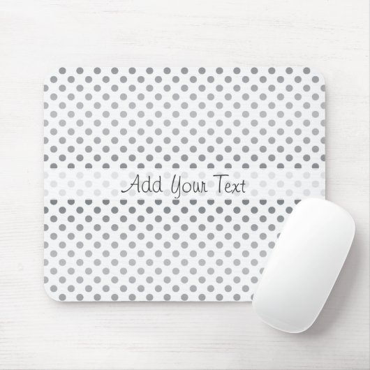 Silver Gradient Polka Dots van Shirley Taylor Muismat (Met muis)
