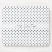 Silver Gradient Polka Dots van Shirley Taylor Muismat (Voorkant)