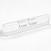 Silver Gradient Polka Dots van Shirley Taylor Naambordje