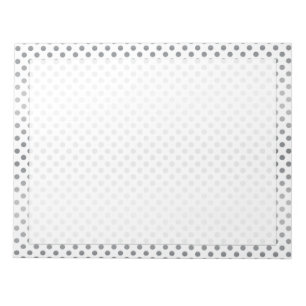 Silver Gradient Polka Dots van Shirley Taylor Notitieblok