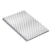 Silver Gradient Polka Dots van Shirley Taylor Notitieboek (Rechterzijde)