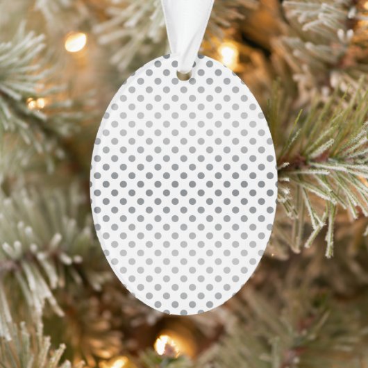 Silver Gradient Polka Dots van Shirley Taylor Ornament (Boom)