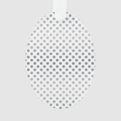 Silver Gradient Polka Dots van Shirley Taylor Ornament (voorkant)