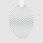 Silver Gradient Polka Dots van Shirley Taylor Ornament (achterkant)
