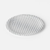Silver Gradient Polka Dots van Shirley Taylor Papieren Bordje (Gekanteld)