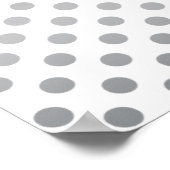 Silver Gradient Polka Dots van Shirley Taylor Poster (Hoek)