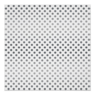 Silver Gradient Polka Dots van Shirley Taylor Poster