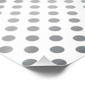 Silver Gradient Polka Dots van Shirley Taylor Poster (Hoek)