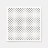 Silver Gradient Polka Dots van Shirley Taylor Servetten (Voorkant)