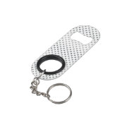 Silver Gradient Polka Dots van Shirley Taylor Sleutelhanger Flessenopener (Achterkant Gekanteld)