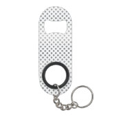 Silver Gradient Polka Dots van Shirley Taylor Sleutelhanger Flessenopener (Achterkant)
