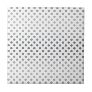 Silver Gradient Polka Dots van Shirley Taylor Tegeltje