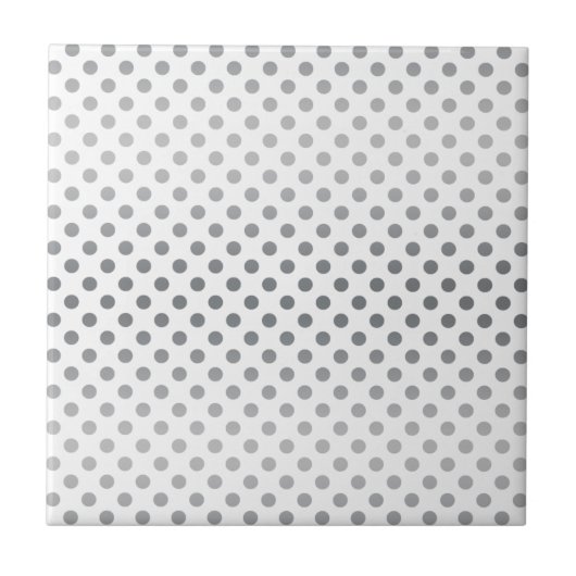 Silver Gradient Polka Dots van Shirley Taylor Tegeltje (Voorkant)