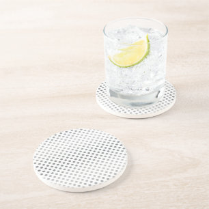 Silver Gradient Polka Dots van Shirley Taylor Zandsteen Onderzetter