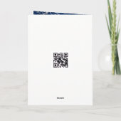 Silver Graduation 2026 Laurel Wreath On Blue Kaart (Achterkant)