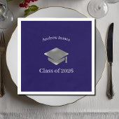  Silver Graduation Cap -Class of 2026 Servet