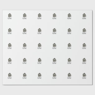 Silver graduation cap glitter add naam afstudeerde cadeaupapier
