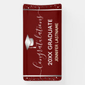 Silver Graduation Party Budget Banner (Verticaal)