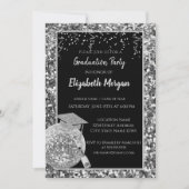 Silver Gradup, Disco Ball, Wine, Sequins Kaart (Voorkant)