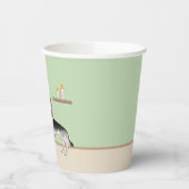 Silver Gray German Shepherd Festive Christmas Tree Papieren Bekers (Links)