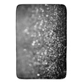 Silver Gray Glitter Bokeh Glam 1 Badmat (Voorkant Verticaal)