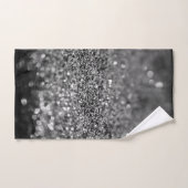 Silver Gray Glitter Bokeh Glam 2 Bad Handdoek (Handdoek)