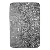 Silver Gray Glitter Bokeh Glam 2 Badmat (Voorkant Verticaal)