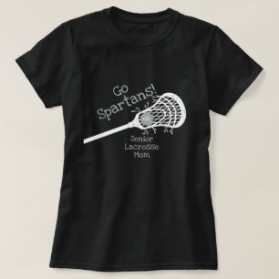 Silver Gray Go Team Lacrosse mama T-shirt