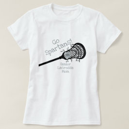 Silver Gray Go Team Lacrosse mama T-shirt