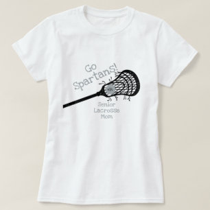 Silver Gray Go Team Lacrosse mama T-shirt