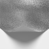 Silver Gray Grafiet Shiny Glass Metallic VIP Cadeaupapier (Hoek)