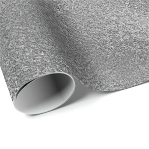 Silver Gray Grafiet Shiny Glass Metallic VIP Cadeaupapier