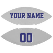 SILVER GRAY NAVY BLUE EN WITTE Football (Panelen)