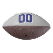 SILVER GRAY NAVY BLUE EN WITTE Football (Gedraaid 270)