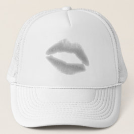 SILVER GRAY SNOWFLAKE KISS LIPS MODE BEAUTY MAK TRUCKER PET