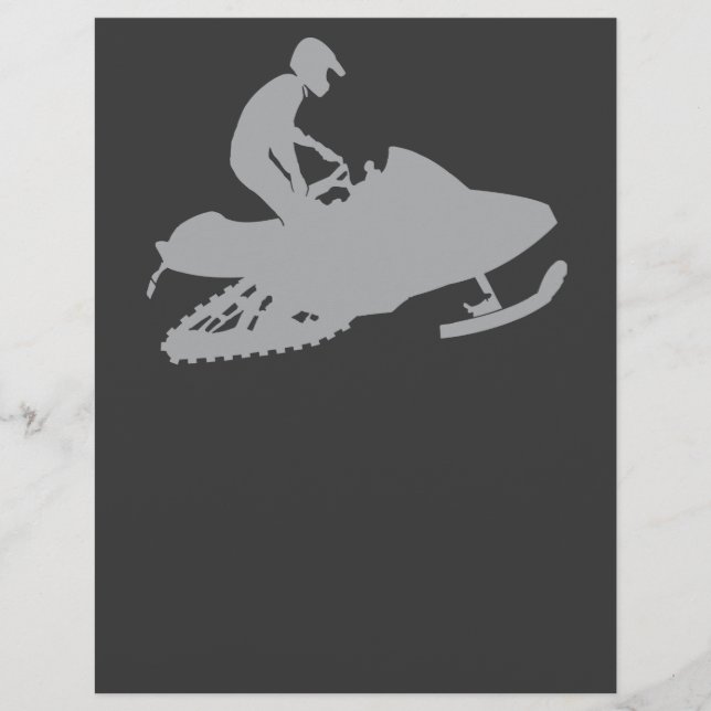 Silver Gray Snowmobiler (Voorkant)