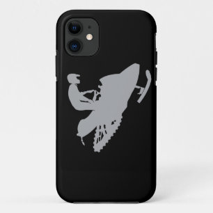 Silver Gray Snowmobiler Case-Mate iPhone Case