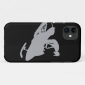 Silver Gray Snowmobiler Case-Mate iPhone Case (Achterkant (horizontaal))