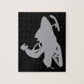 Silver Gray Snowmobiler Legpuzzel (Verticaal)