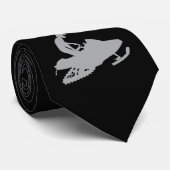 Silver-Gray Snowmobiler Stropdas (Opgerold)