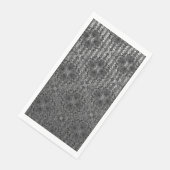 Silver Gray Striped Hollywood Regency Pattern Servet (Hoek)