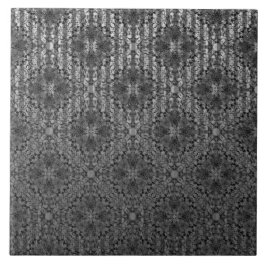 Silver Gray Striped Hollywood Regency Pattern Tegeltje