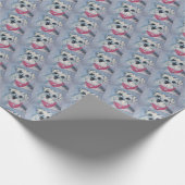 SILVER GRAY SWEET SCHNAUZER CADEAUPAPIER (Hoek)