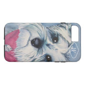 SILVER GRAY SWEET SCHNAUZER Case-Mate iPhone CASE (Achterkant (Horizontaal))